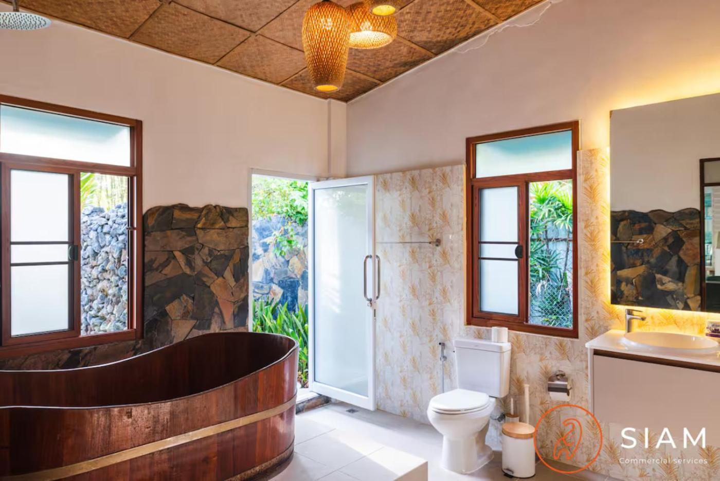 The Wooden Beach House 3Br - Sunset Beach Garden Taling Ngam Beach Esterno foto